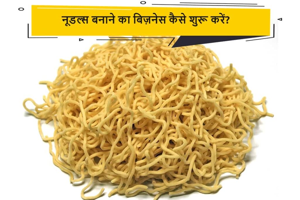 नूडल्स बनाने का बिज़नेस कैसे शुरू करें - How To Start Noodles Making Business in Hindi