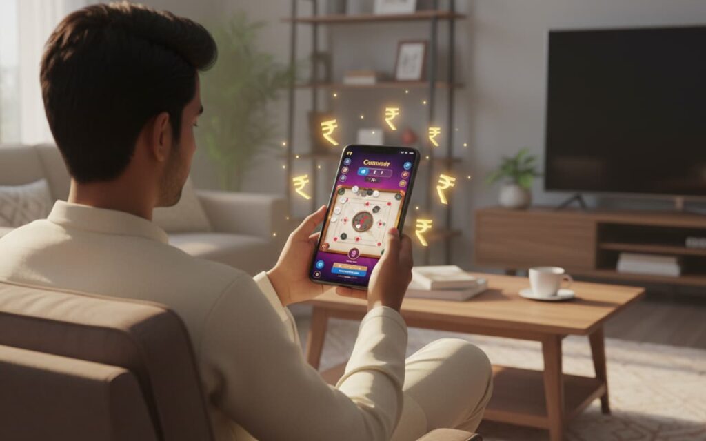 Earn Money by Playing Carrom Game